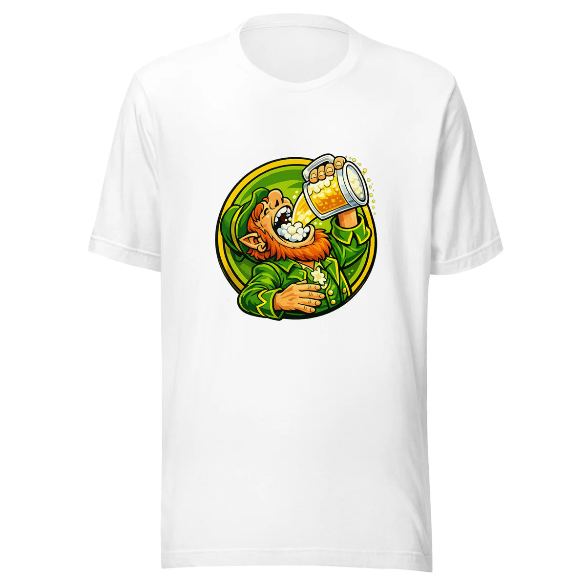 Funny Irish Beer T-Shirt – Drink Like a Leprechaun | St. Patrick's Day Tee